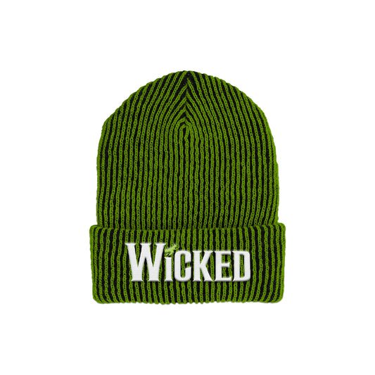 Wicked Green Black Logo Beanie